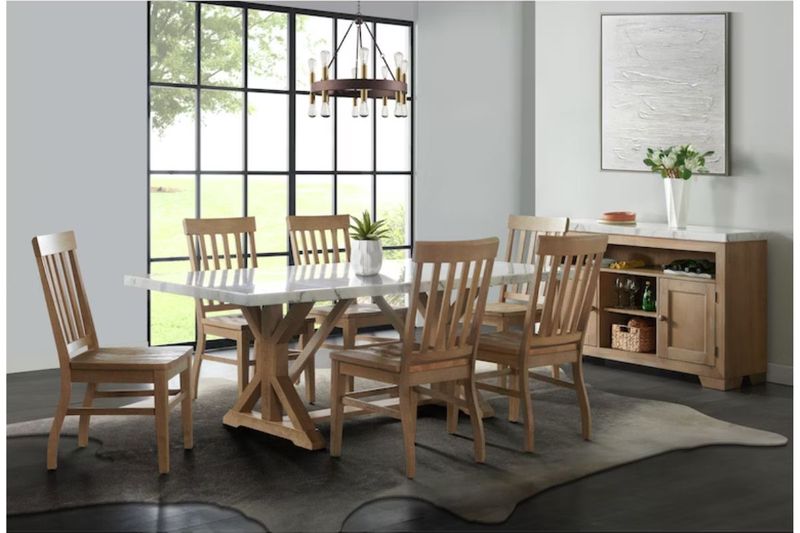 Lakeview Dining Table & 6 Chair, Styled