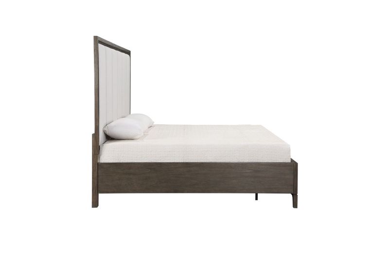 Landon Upholstered Panel Bed, Side
