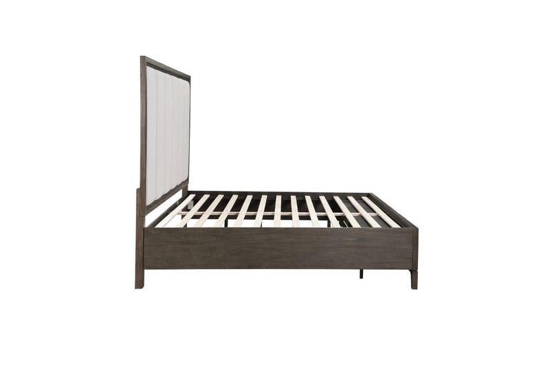 Landon Upholstered Panel Bed, Side