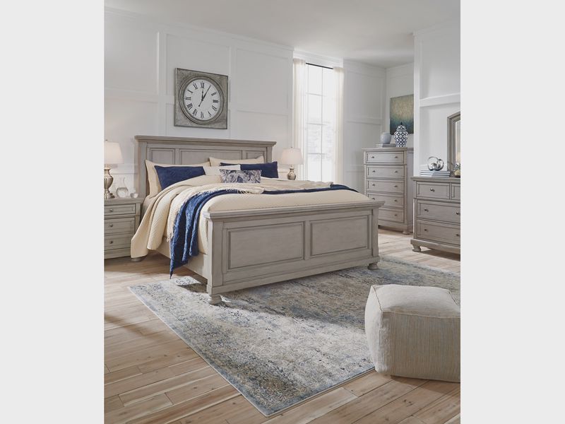 Lettner Panel Bed & Dresser & , Styled Lettner Panel Bed & Dresser & , Styled