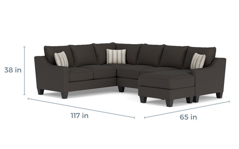 Lucy Tux Sofa Chaise Sectional, 