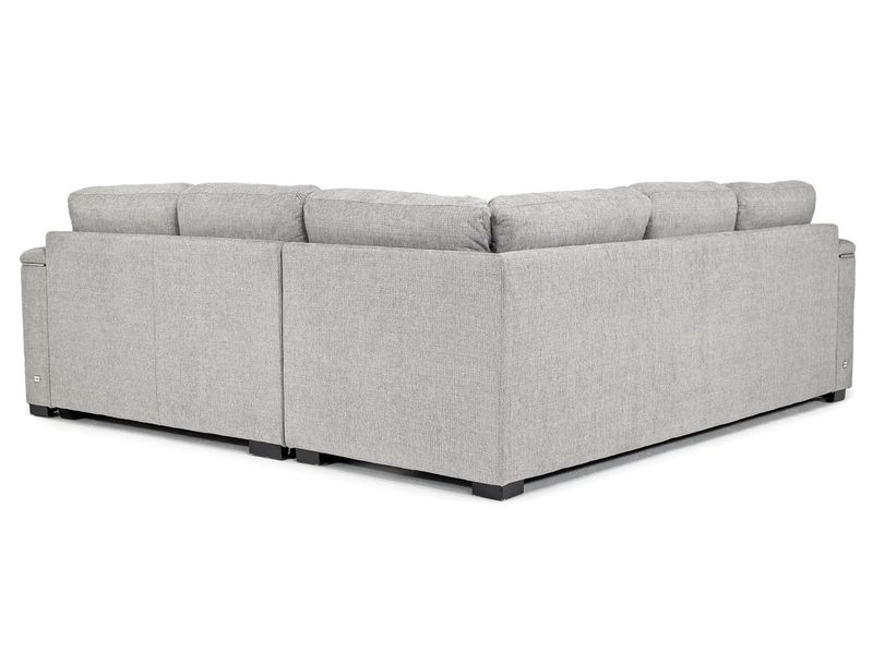 Luigi Full Tux Sleeper Sofa Sectional, Left Facing Back