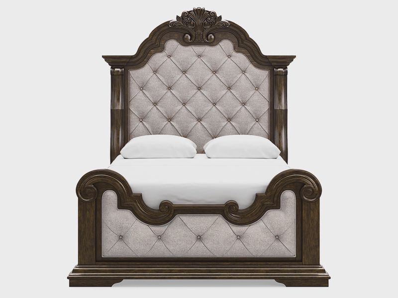 Maylee Upholstered Panel Bed, Front Maylee Upholstered Panel Bed, Front