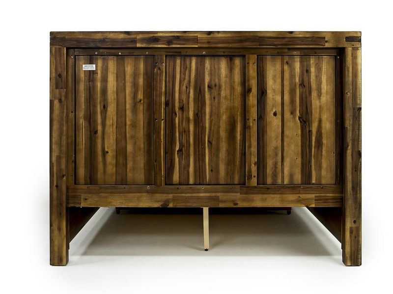 Meadow Panel Bed w/ Storage in Brown, Eastern King, Image 4