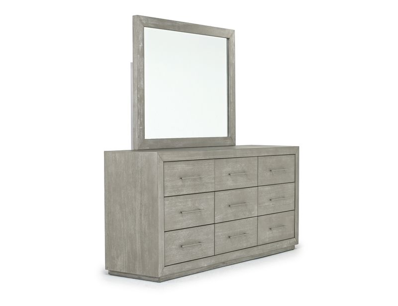 Melbourne Panel Bed & Dresser , AngledAngle