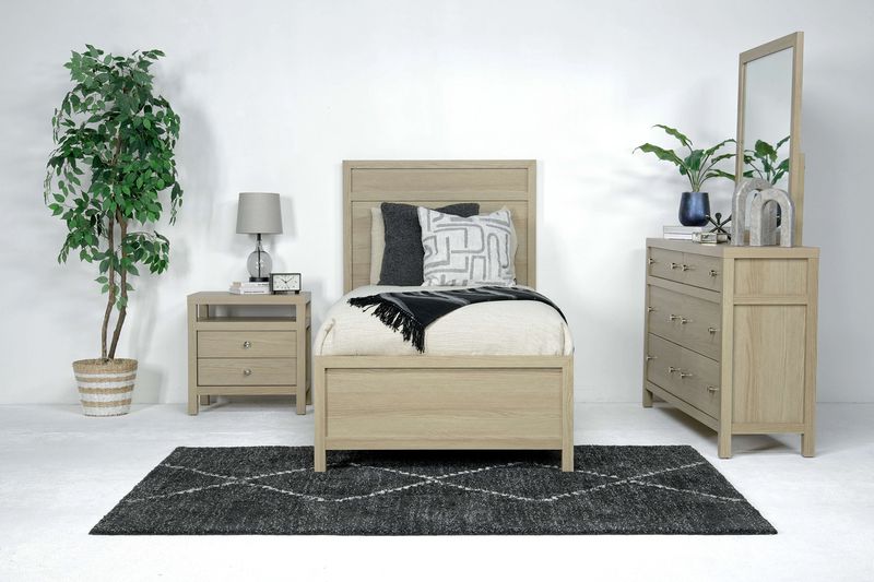 Merrifield Panel Bed, Styled