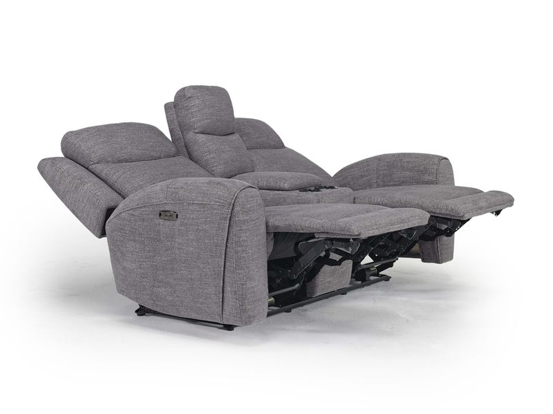 Mia 2 Power Console Loveseat, Angle
