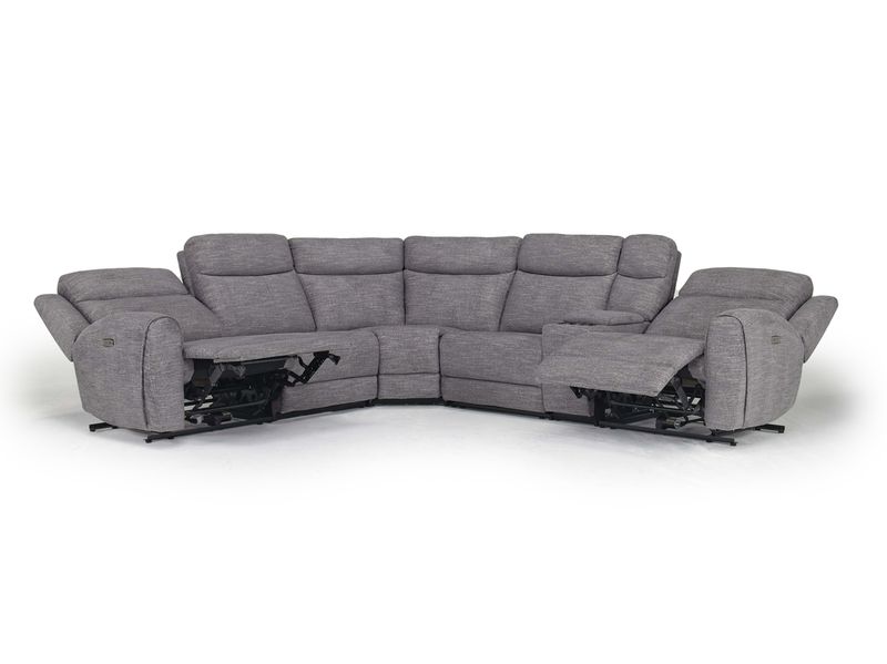 Mia 6 Piece 2 Power Sectional, Angle