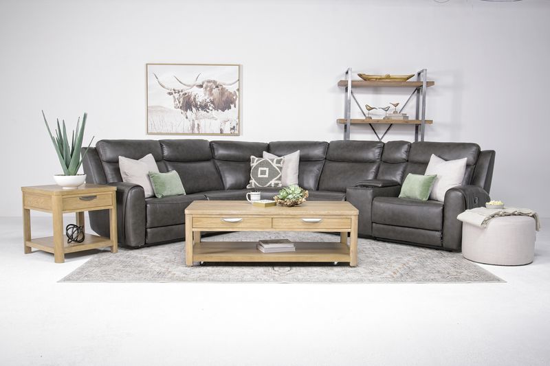 Mia 6 Piece Reclining Sectiona, Styled Mia 6 Piece Reclining Sectiona, Styled