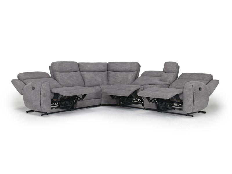 Mia 6 Piece Reclining Sectiona, Angle