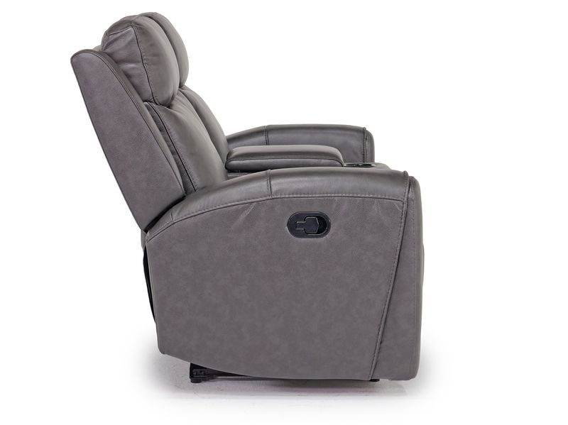 Mia Reclining Console Loveseat, Side