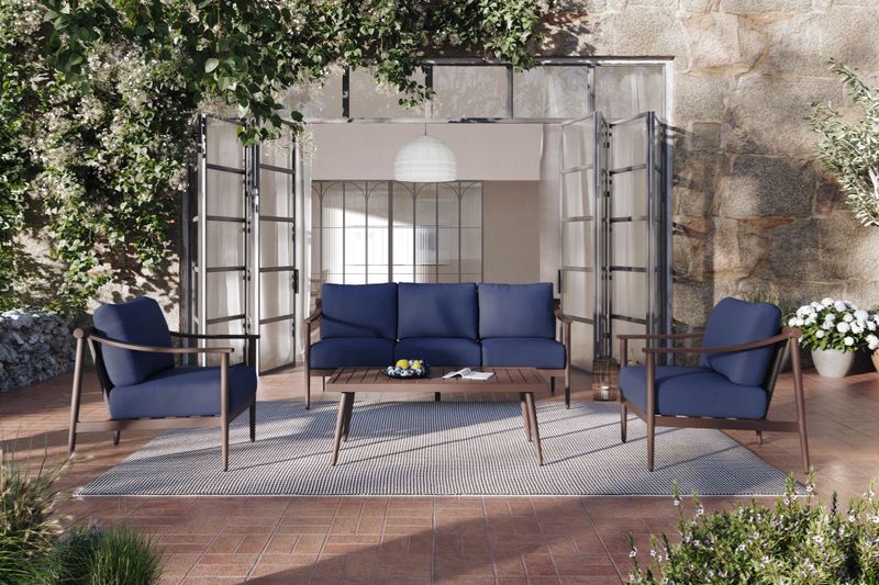 Moana Patio Sofa, Styled