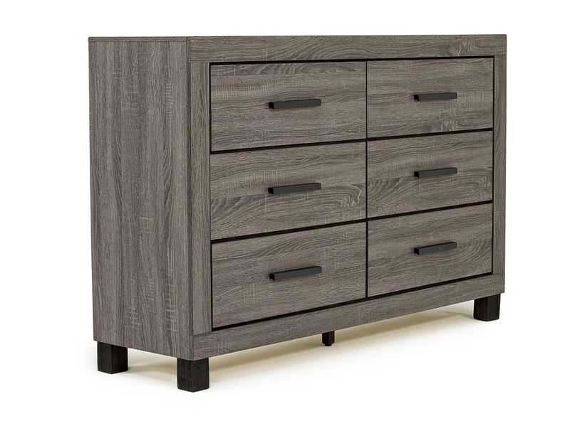 The Olivet Silver 6 Pc. Dresser, Mirror, Full Panel Bed, 2 Nightstands is  available at Complete Suite Furniture, serving the Pacific Northwest.