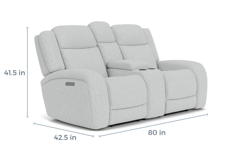 Opal 2 Power Console Loveseat, 