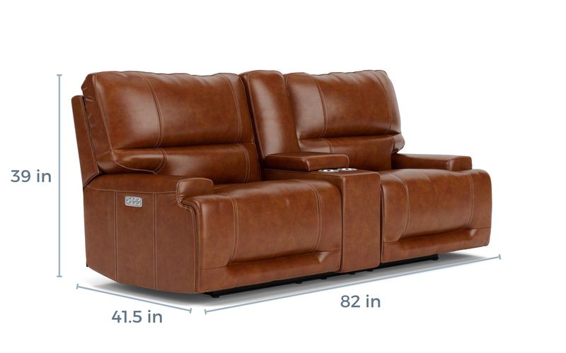 Oslo 3 Power Console Loveseat, 