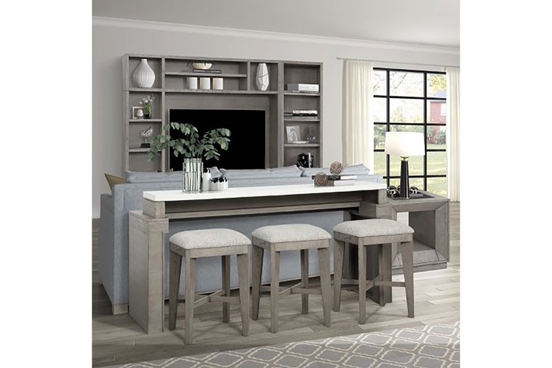 Sofa bar hot sale table with chairs