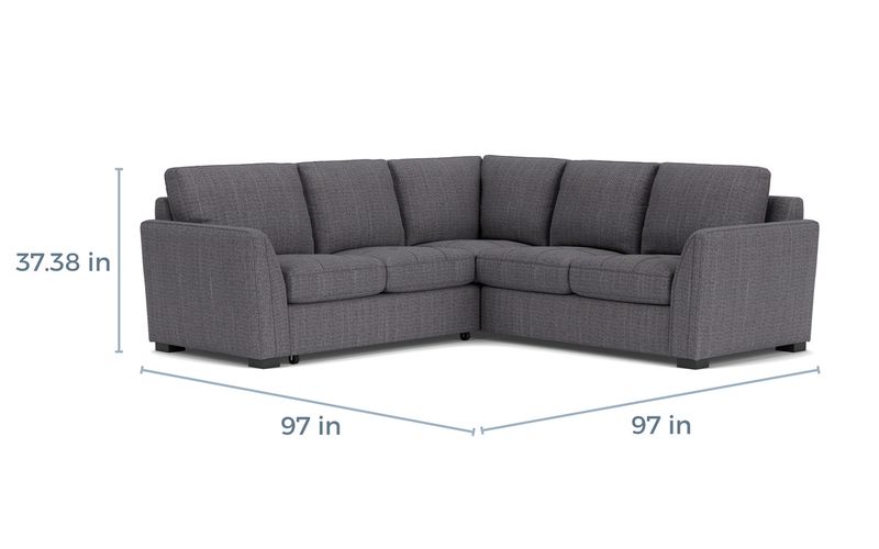 Pasadena Tux Loveseat Sectiona, 