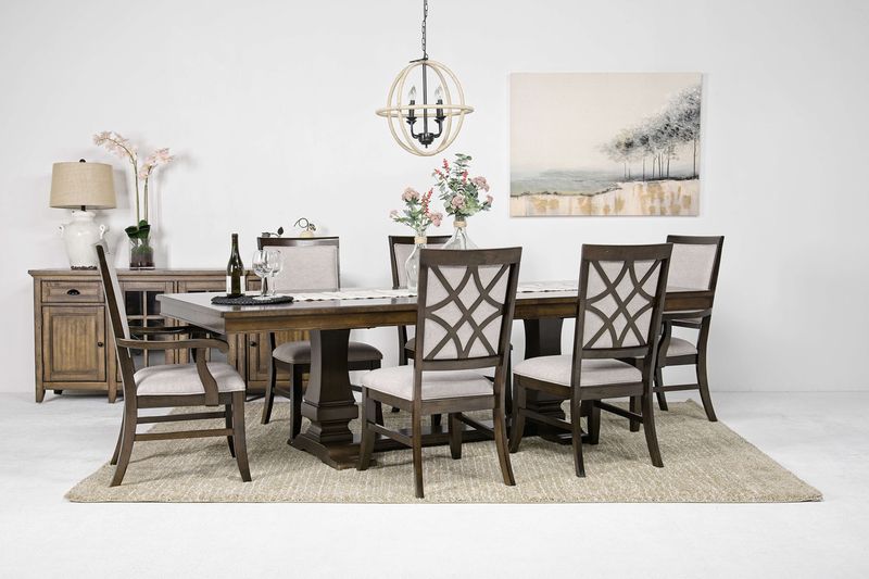 Phillipe Dining Table & 4 Chai, StyledSide Phillipe Dining Table & 4 Chai, StyledSide