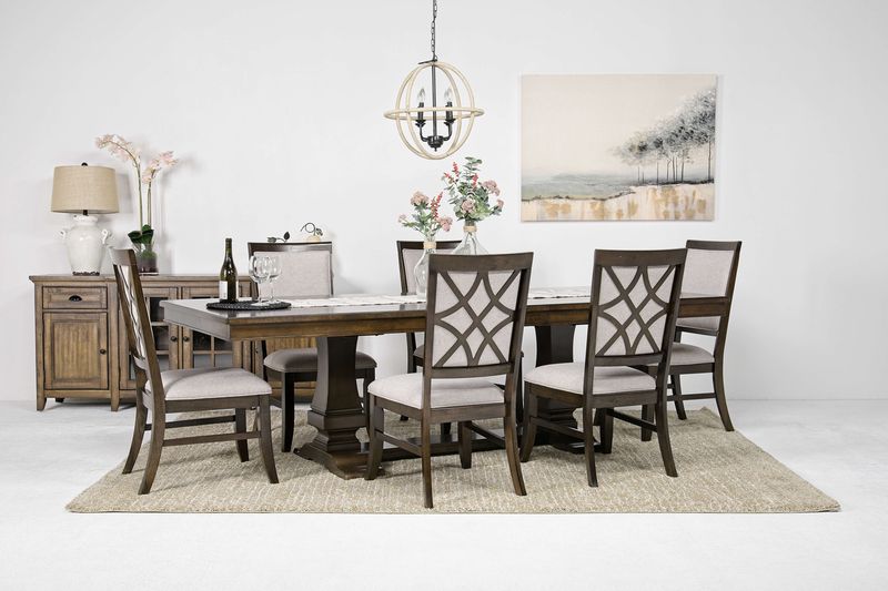 Phillipe Dining Table & 6 Chai, StyledSide Phillipe Dining Table & 6 Chai, StyledSide