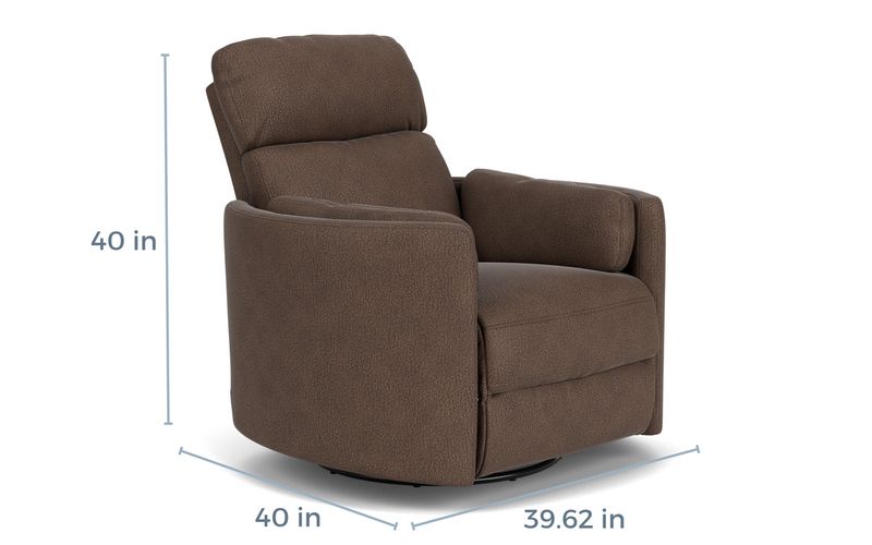 Radius Power Recliner in Dark Brown Recliners Living Room