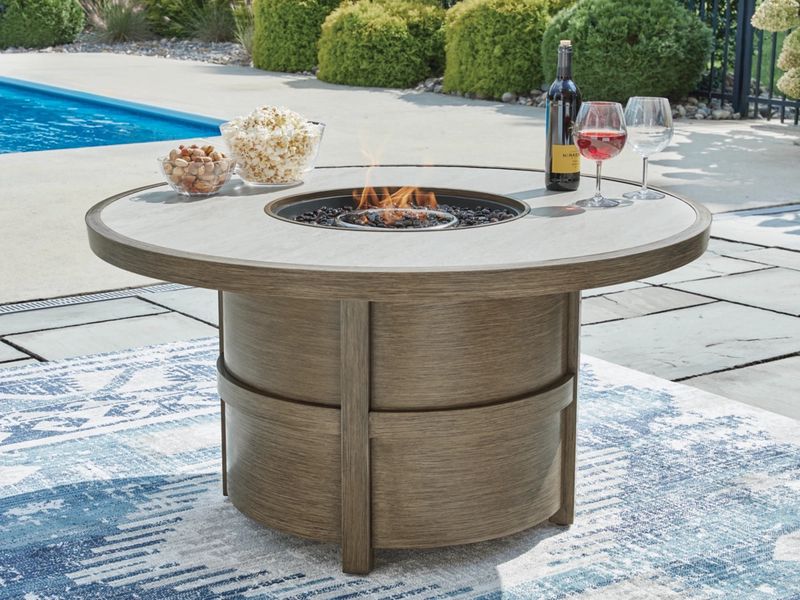 Rainier Outdoor Firepit, Styled Rainier Outdoor Firepit, Styled