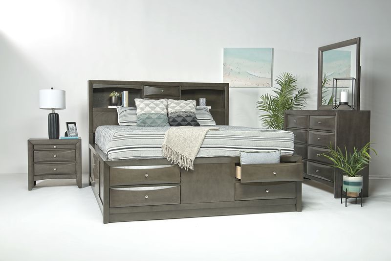 Remi Bookcase Bed & Dresser & , Styled