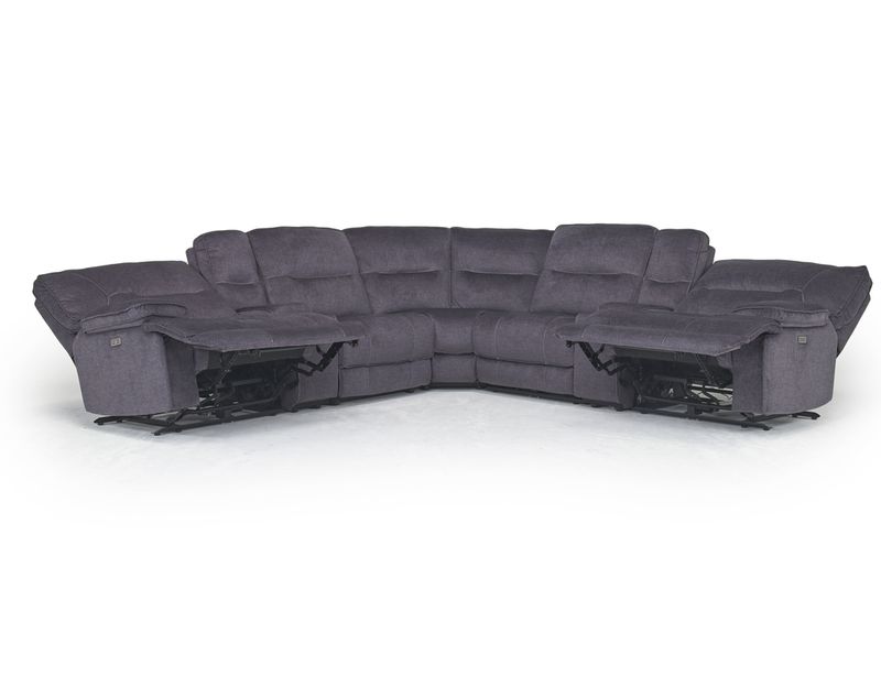 Pacifica gray 6 piece power reclining right arm facing sectional sale