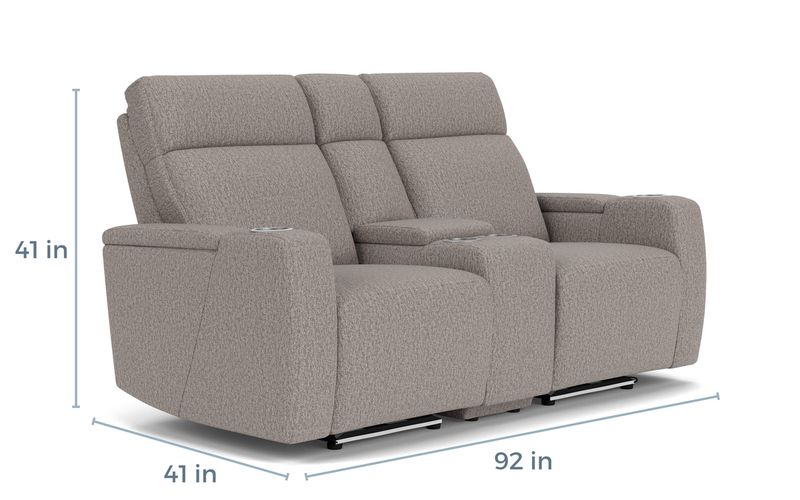 Rhys 2 Power Console Loveseat, 