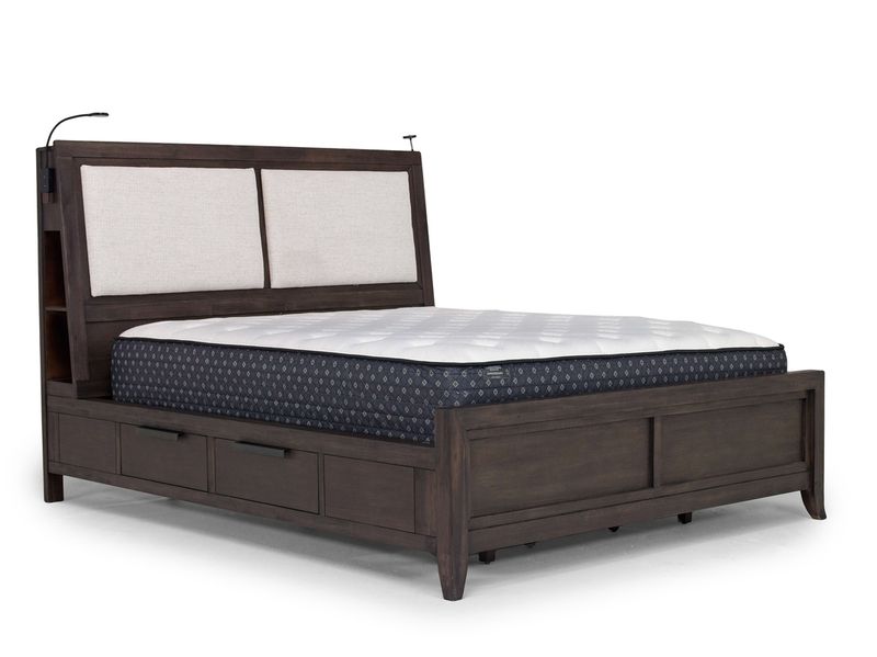 Riley Bookcase Bed & Dresser &, AngledAngle