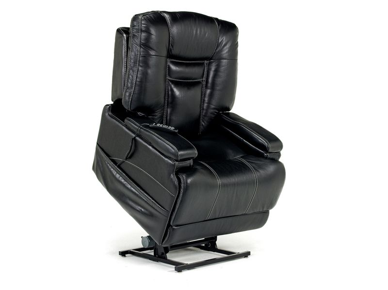 STT 3 Power Lift Chair in Onyx Leather | Recliners | Living Room STT 3 Power Lift Chair in Onyx Leather | Recliners | Living Room