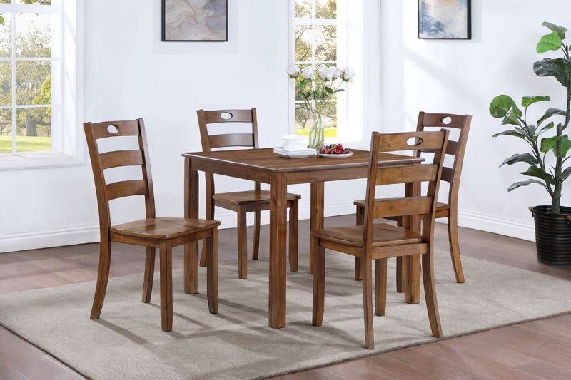 Salem Square Dining Table, Styled