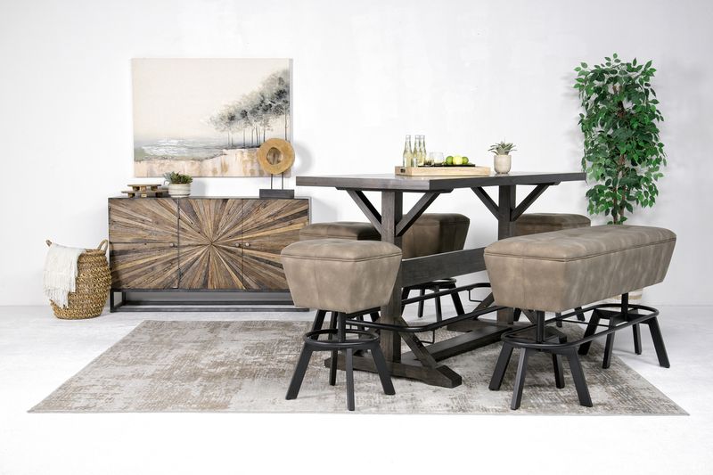 Sequoia Bar Height Dining Tabl, Styled