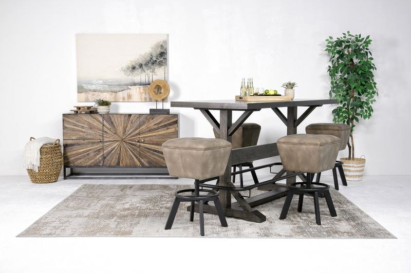 Sequoia Bar Height Dining Tabl, Styled
