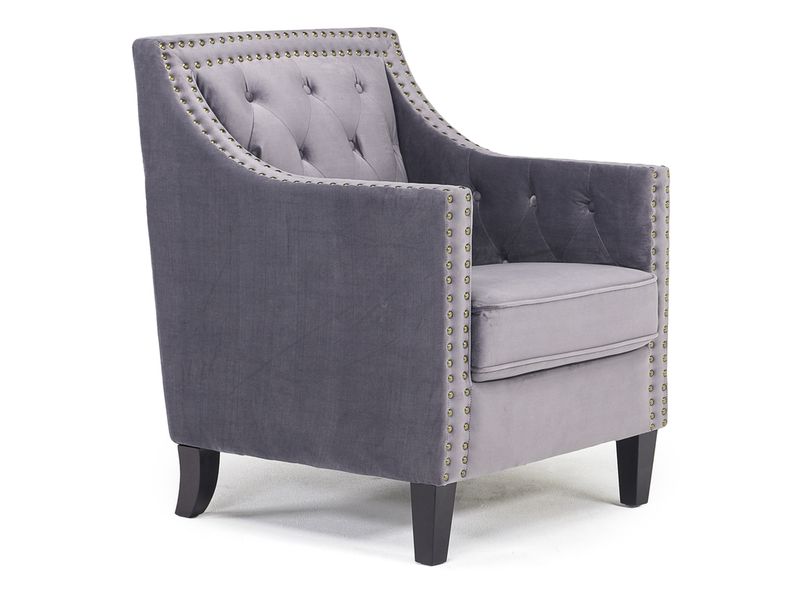 Sheena Accent Chair in Gray Chairs Living Room