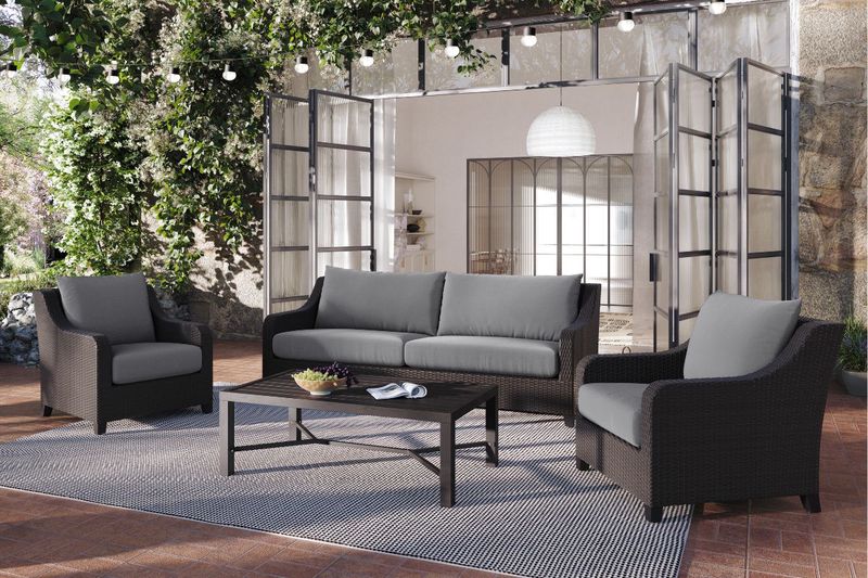 Skye Piece Outdoor Set in Gray Patio Furniture Patio
