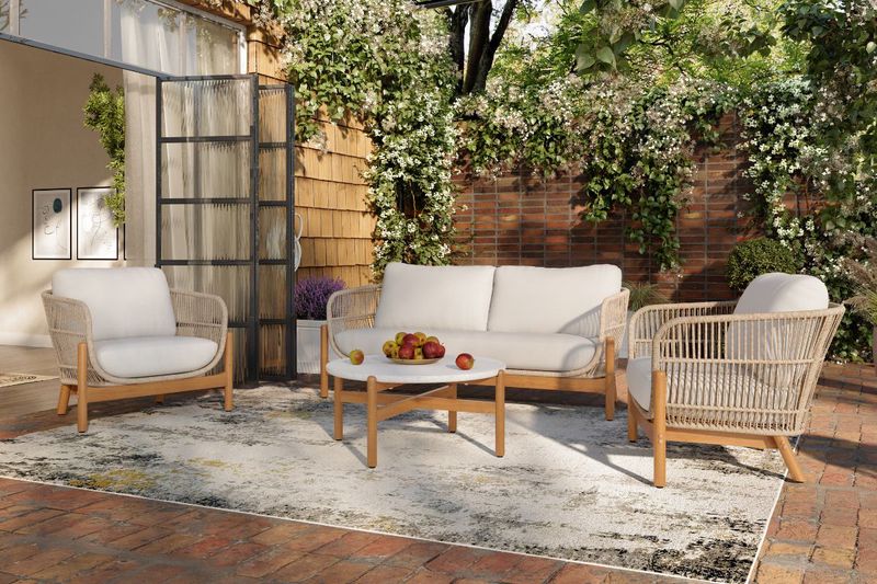 Solstice Outdoor Sofa & Chair , Styled