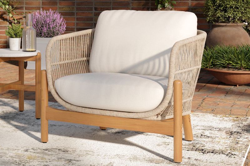 Solstice Patio Accent Chair, Styled