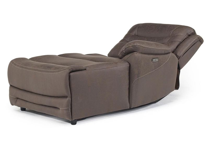 Splash 1 Arm 2 Power Chaise in Brown Right Facing Mor Furniture