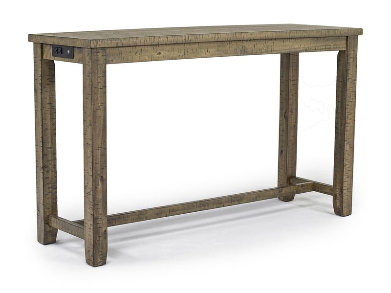 Farmhouse sofa table with stools deals