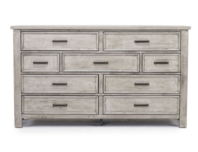 Drifted gray store dresser