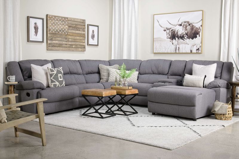 Sylas 6 Piece Rec Chaise Sectional Sylas 6 Piece Rec Chaise Sectional