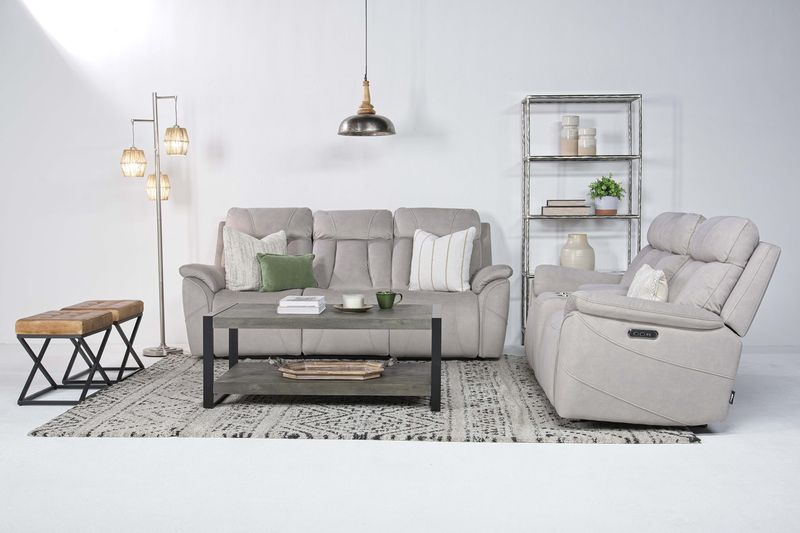 Tate 2 Power Console Loveseat, Styled