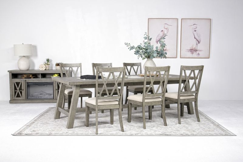 Telluride Dining Table & 6 Cha, Styled