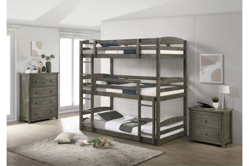 Trey Triple Bunk Bed Styled