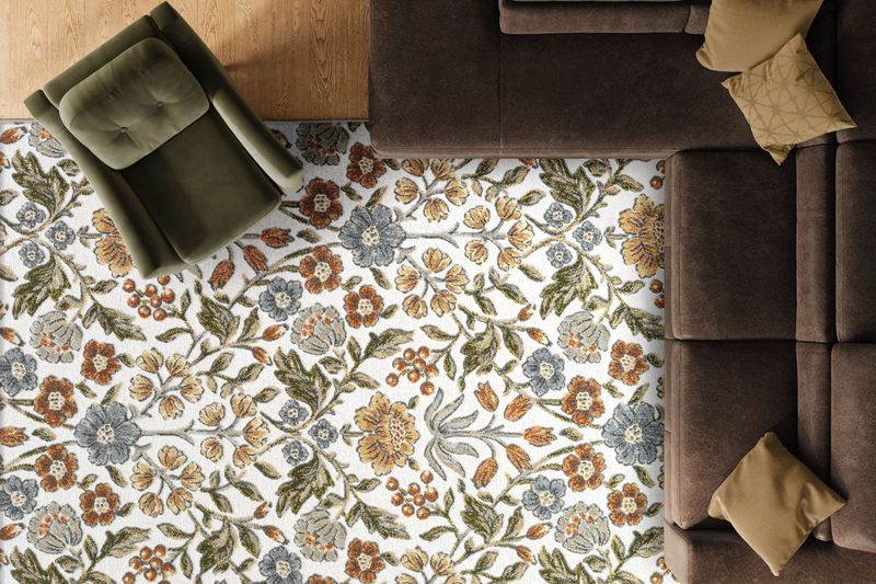 106-033 Tweed Rug, Styled
