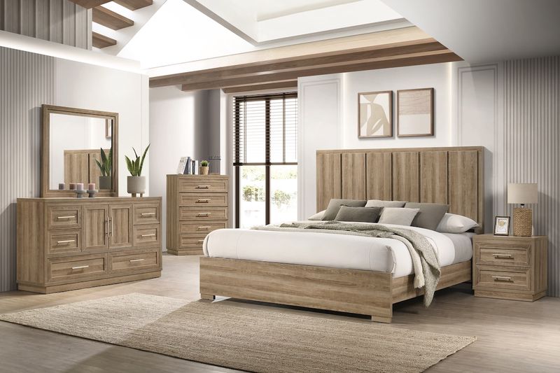 Valencia Panel Bed With Lights, 