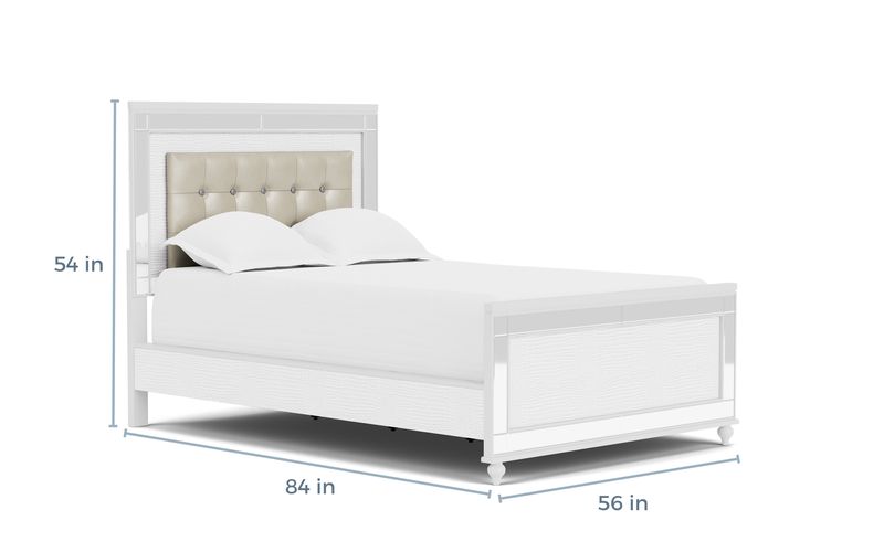 White full panel deals bed