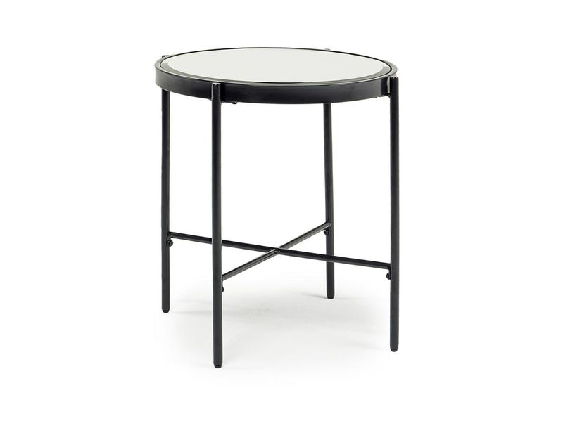 Colton Contemporary Stainless Steel And Glass Coffee Table