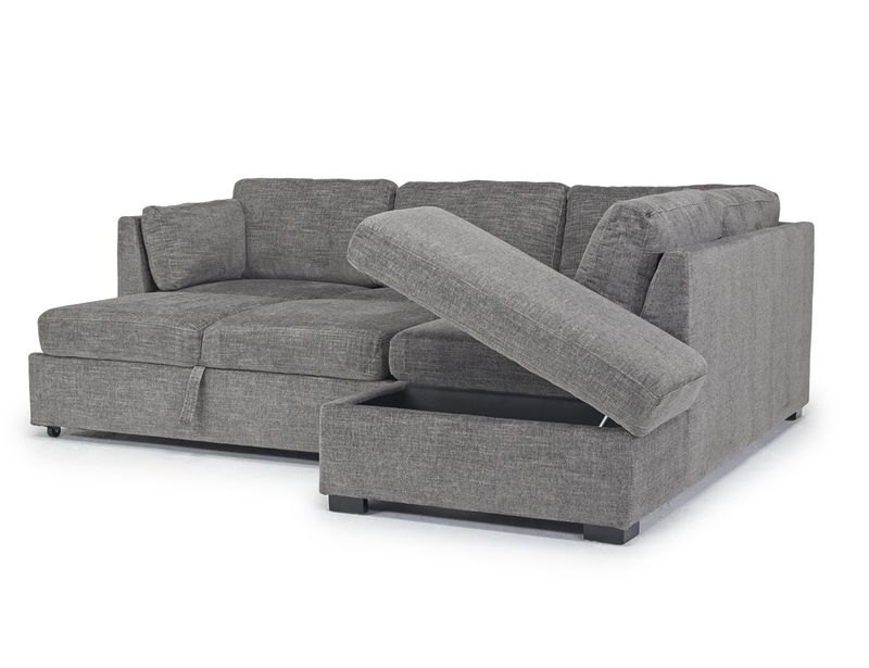 Vivian Full Pullout Sofa Chais, Angled