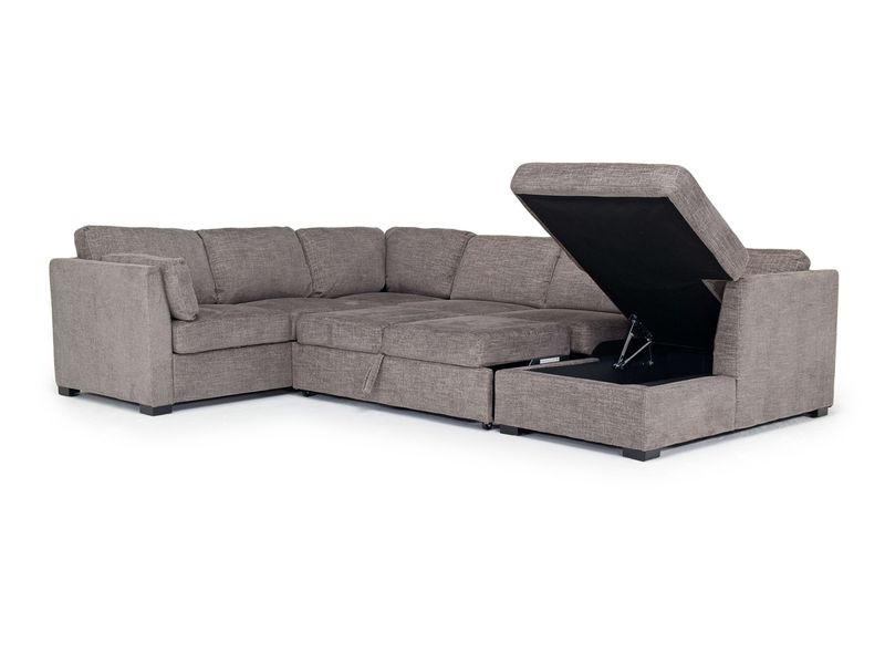 Vivian Full Pullout Tux Chaise, AngledOpen